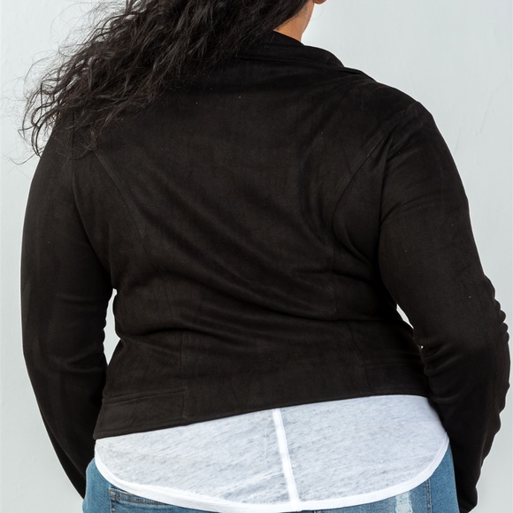 Plus Size Zipper Jacket - Picture 3 of 5